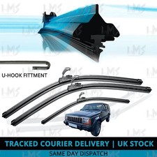 For Jeep Cherokee XJ 1993-01 Front/Rear Windscreen 18" 18" 13" Flat Wiper Blades