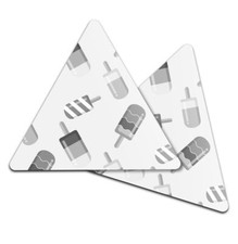 2x Triangle Coaster - BW -