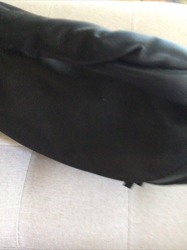 Mango black faux leather small - faux,