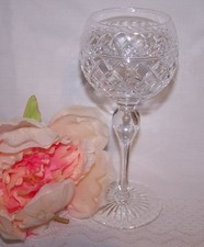 Stuart Crystal Cheltenham Cut Glass Long Stemmed Wine/ Hock Glass