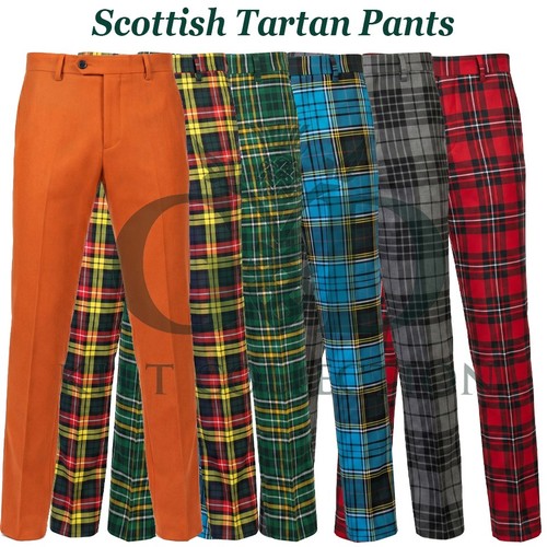 Scottish tartan trews men - tartan, men's