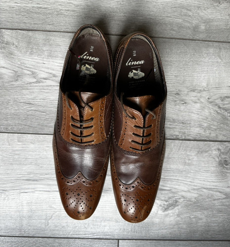 Linea men brown - brown, leather