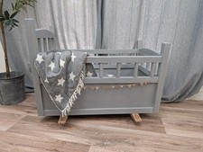 Solid Wood Rocking Crib Cot
