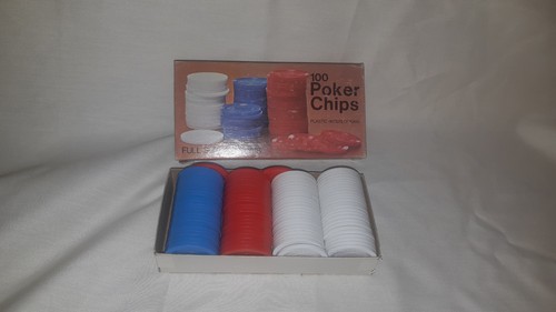 Vintage poker chips boxed - poker,