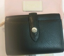 Radley Purse Arlington Court Black Leather Medium Bifold Purse BNWT & DUSTBAG