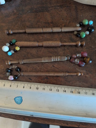 Four vintage lace makers - lace,