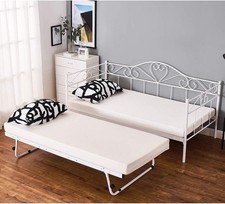 White Metal Daybed with