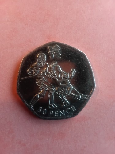 Olympic games fencing 50p - olympic,