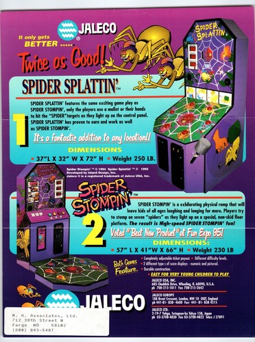Spider splattin arcade game - splattin,