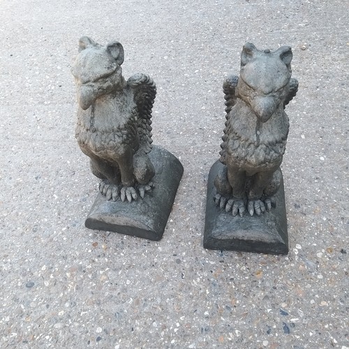 Stone garden large pair - garden, ,large