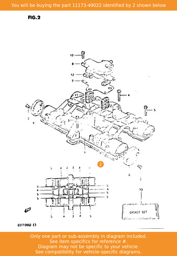 Suzuki gasket head cover - gasket,head,