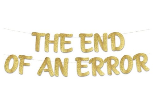 The end error divorce - end, of
