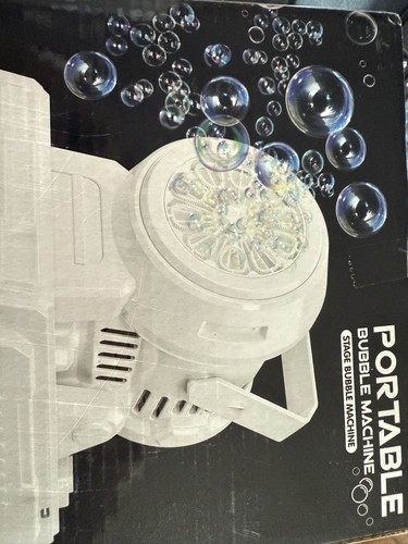 Portable bubble machine - ,
