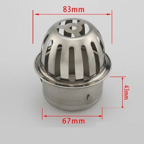 Stainless steel downpipe leaf - stainless,