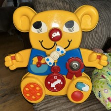 Matchbox Activity Bear 1982 Yellow Teddy Bear Cot Activity Vintage Toy