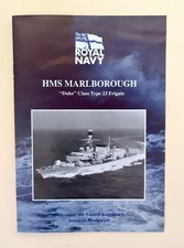 Original Royal Navy HMS Marlborough 'Welcome Aboard' Leaflet