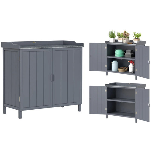 Garden storage cabinet potting - cabinet,
