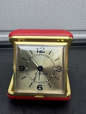 Vintage Westclox Travel Alarm clock from Hong Kong. Luminous Hands/Dial Boxed . 