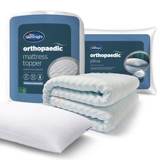 Silentnight Orthopaedic Mattress Topper and Pillow Set Ergonomic Supportive Foam
