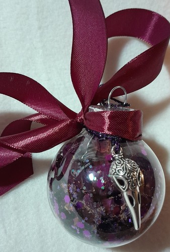 Witch ball rose dark red - witch,