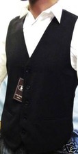 NEW MEN`S BLACK WAISTCOAT QUALITY
