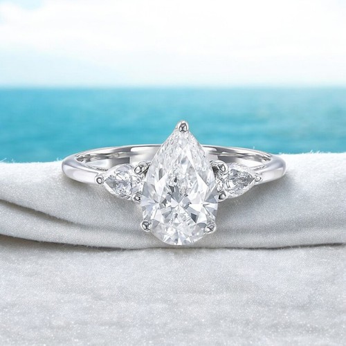 Diamond ring wedding - 14k, white