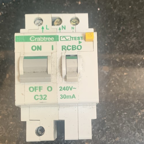 Crabtree polestar rcbo type - polestar,