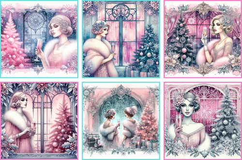 Christmas card toppers - card,