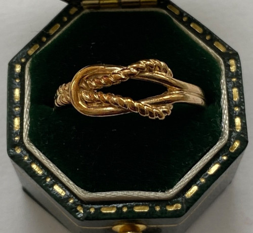 Vintage 9ct gold love knot - 9ct,