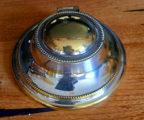 Antique capstan inkwell - capstan,