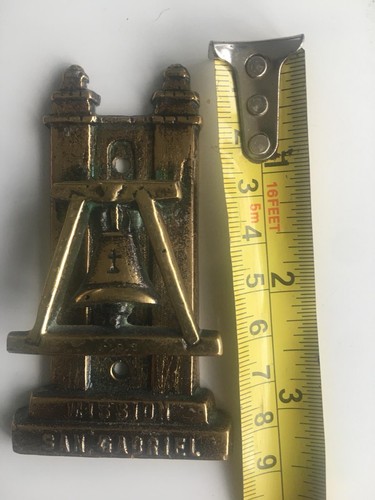 Vintage brass door knocker - door,