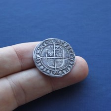 Hammered silver coin elizabeth - hammered,