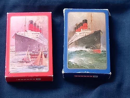 Cunard playing cards - 2, packs