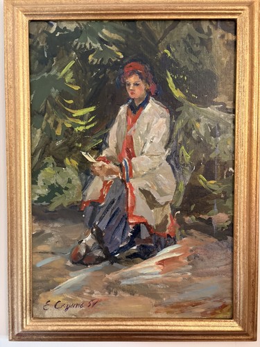 Portrait lady artist - portrait, a