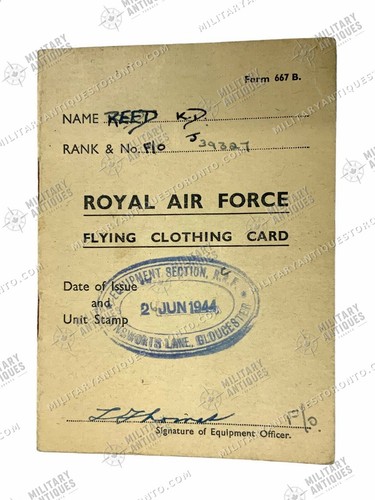 Ww2 canadian rcaf reed - ww2, f/o