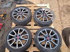 ABARTH GRANDE PUNTO 199 ALLOY WHEELS & TYRES X4 215/45/17 735485642