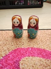 Matryoshka Russian Dolls Salt And Pepper Pots