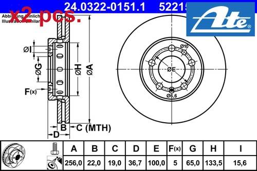 Pcs front brake disc set - disc,