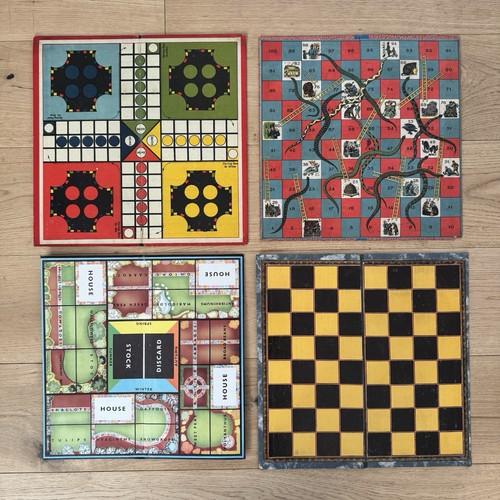 Vintage folding board games - vintage,