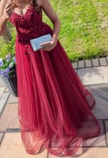 Jora Collection Prom Dress Ball Gown Red 2024 - Small