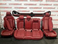 2017-2024 AUDI S4 B9 FRONT AND REAR RED LEATHER SEATS AND DOOR CARDS