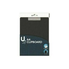 A4 Clipboard Board Clip Fold Writing Holder Office Document Pad Hard Filing Hand