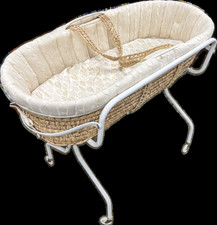Baby Moses Basket with Tan