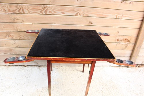 Folding bridge card table - bridge,