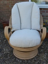 Desser Bali Light Oak Deluxe Swivel Rocker Chair with Cloud fabric