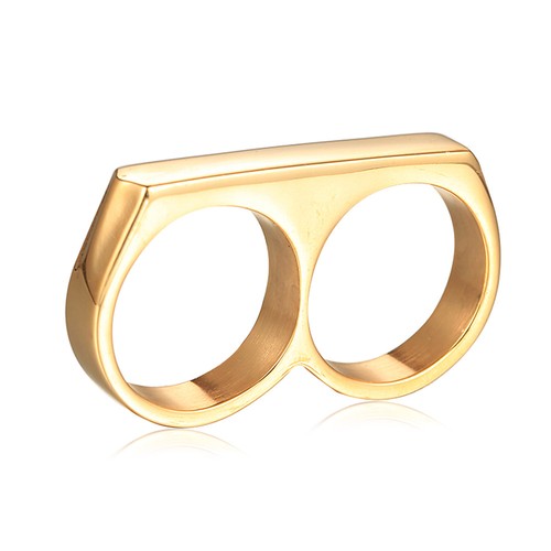 Men women two finger ring - men,