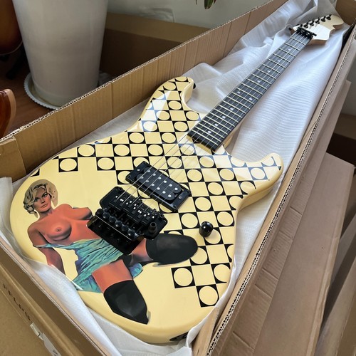 Vintage cream yellow graphic - cream,