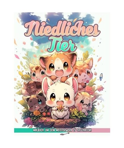 Süßes tier malbuch - malbuch:, ein