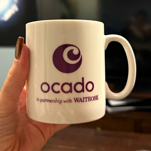 Ocado white purple logo - ocado,