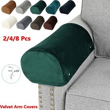 1 Pair Velvet Armrest Sofa